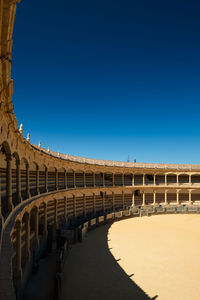 View of historical building against blue sky