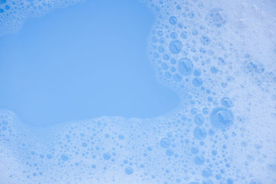 Close-up of bubbles in water