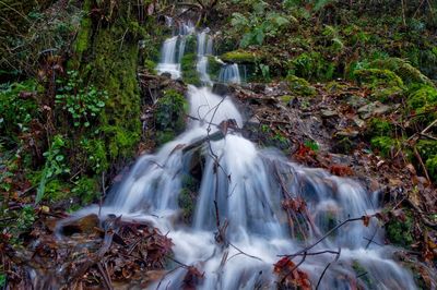 River flowing through rocks