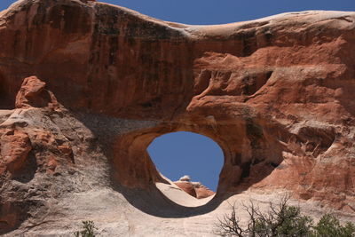 Rock formations at arches national park