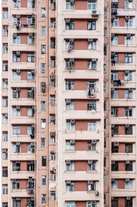 Apartment building exterior architecture in hong kong.