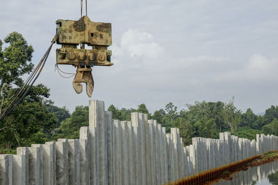 Low angle view of built structure against sky