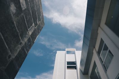 Low angle view of buildings against sky