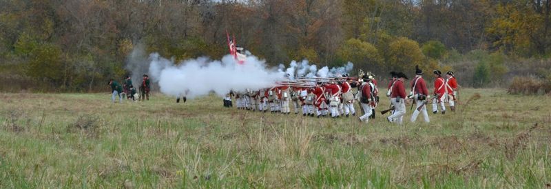 Army soldiers firing on field