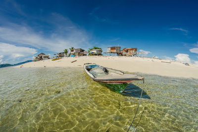 Panoramic view of beach against sky