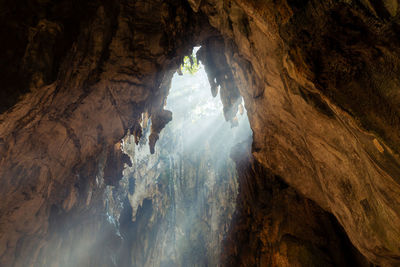 Low angle view of cave