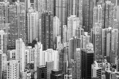 Aerial view of hong kong cityscape