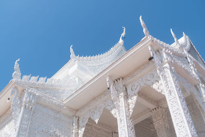 Low angle view of temple against sky