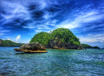 Scenic view of sea against sky