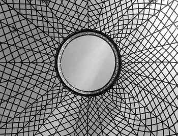 Low angle view of skylight