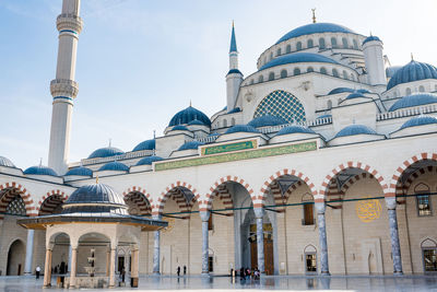 11.06.2021 istanbul, turkey. the camlica mosque in uskudar district of istanbul.  mosque in turkey