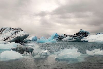 Scenic  view of jökulsárlón glacial lake, iceland