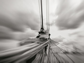 Low angle view of cloudy sky