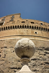 Low angle view of historical building against sky