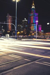 City street at night