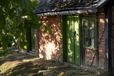 Entrance of abandoned building