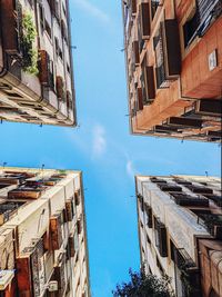 Low angle view of buildings against sky