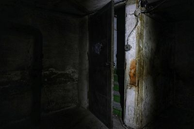 Interior of abandoned building