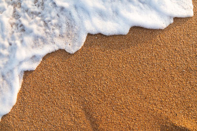 High angle view of beach