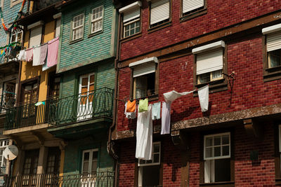 Low angle view of residential building