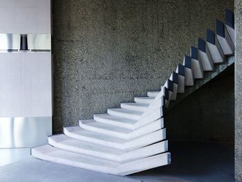 Row of staircase in building