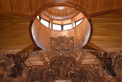 Low angle view of ornate ceiling