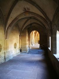 Corridor of historic building