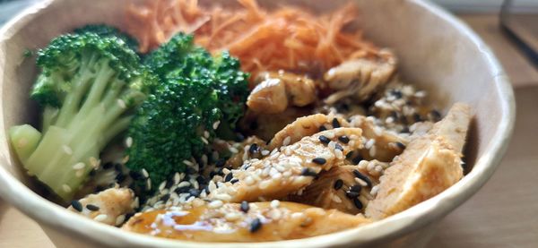 Close-up of food served in bowl