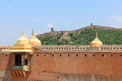 Exterior of fort against sky