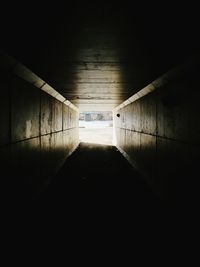 Empty corridor of building