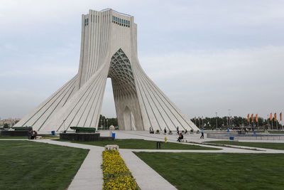 View of monument against cloudy sky