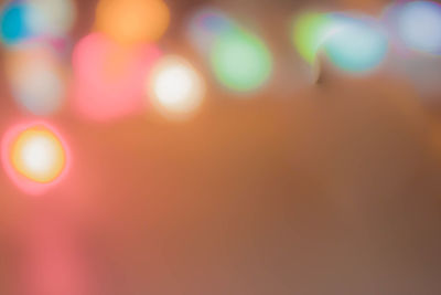 Defocused image of illuminated lights