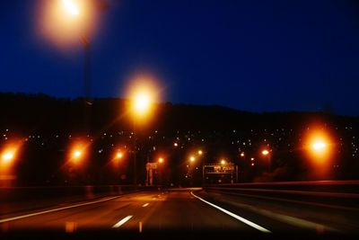 Road at night