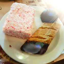 Close-up of dessert in plate