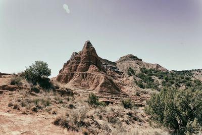 Rock formations in a desert