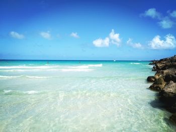 Scenic view of sea against sky