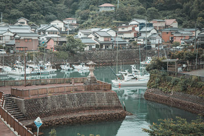 Boats in sea