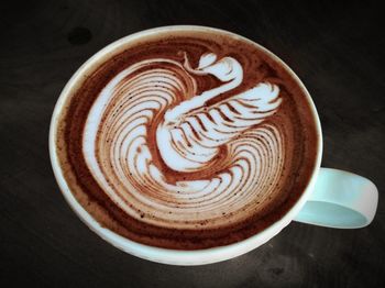 Coffee cup on table