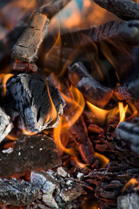 Full frame shot of firewood