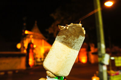 Close-up of ice cream cone