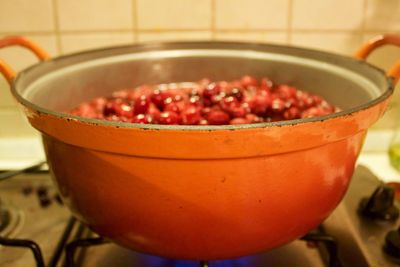 Close-up of juice in bowl