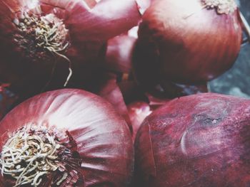 Close-up of onions.