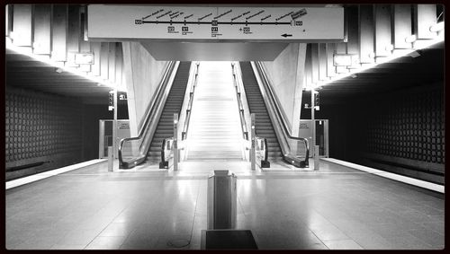 View of underground walkway