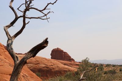 Rock formations in a desert