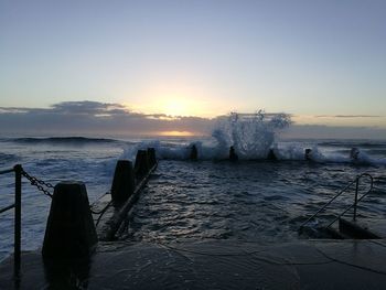 Scenic view of sea against sky