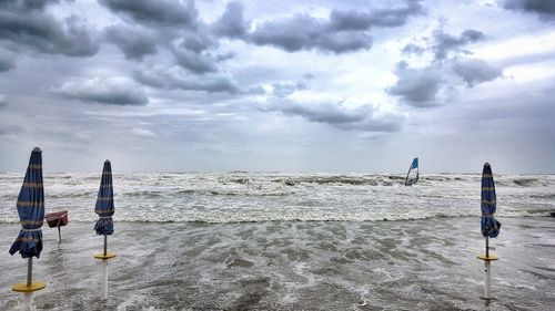 Scenic view of calm sea against sky