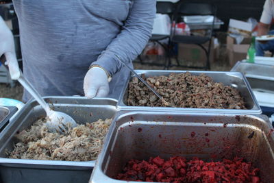 A local taco vendor at tacofest in lawrence ks