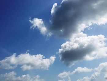 Low angle view of cloudy sky