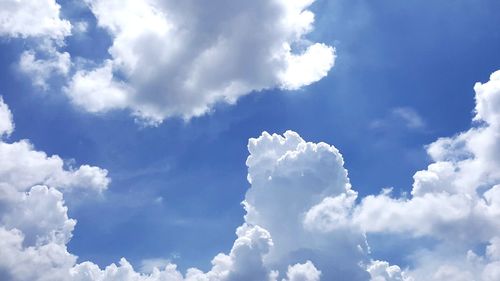 Low angle view of clouds in sky
