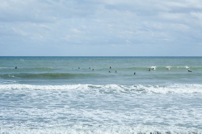 Scenic view of sea against sky